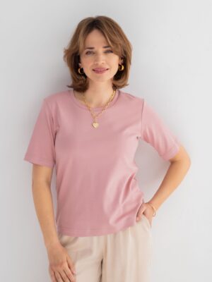 Różowy t-shirt LUNA