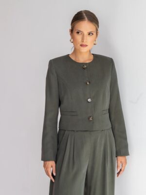 Krótka marynarka CLARA KHAKI
