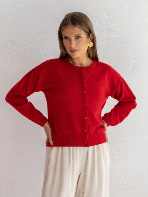 Wełniany kardigan AURELIA RED