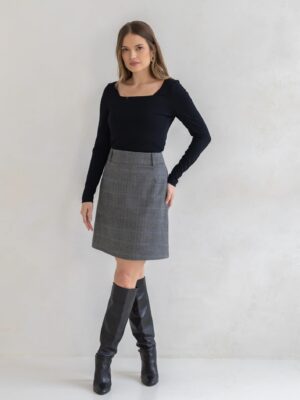 Wełniane spódnica LILY BLACK