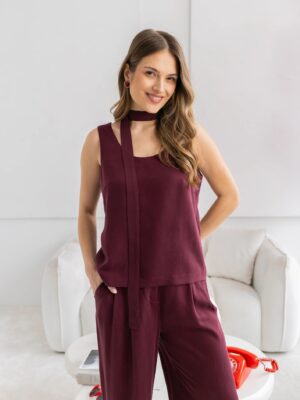 Top SIMONA BURGUNDY