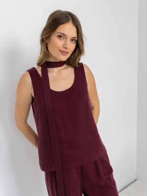Szarfa SIMONA BURGUNDY