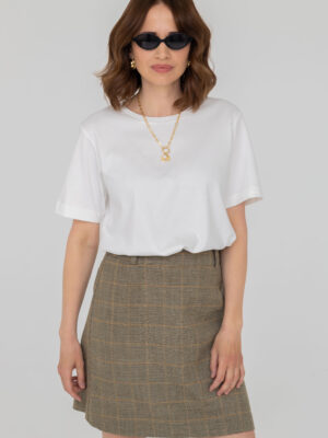 Wełniane spódnica LILY OLIVE GREEN