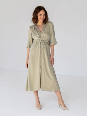 Sukienka z węzłem ALEXA SOFT MATCHA
