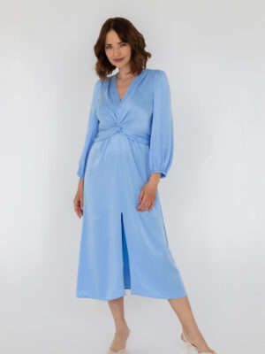 Sukienka z węzłem ALEXA ICE BLUE