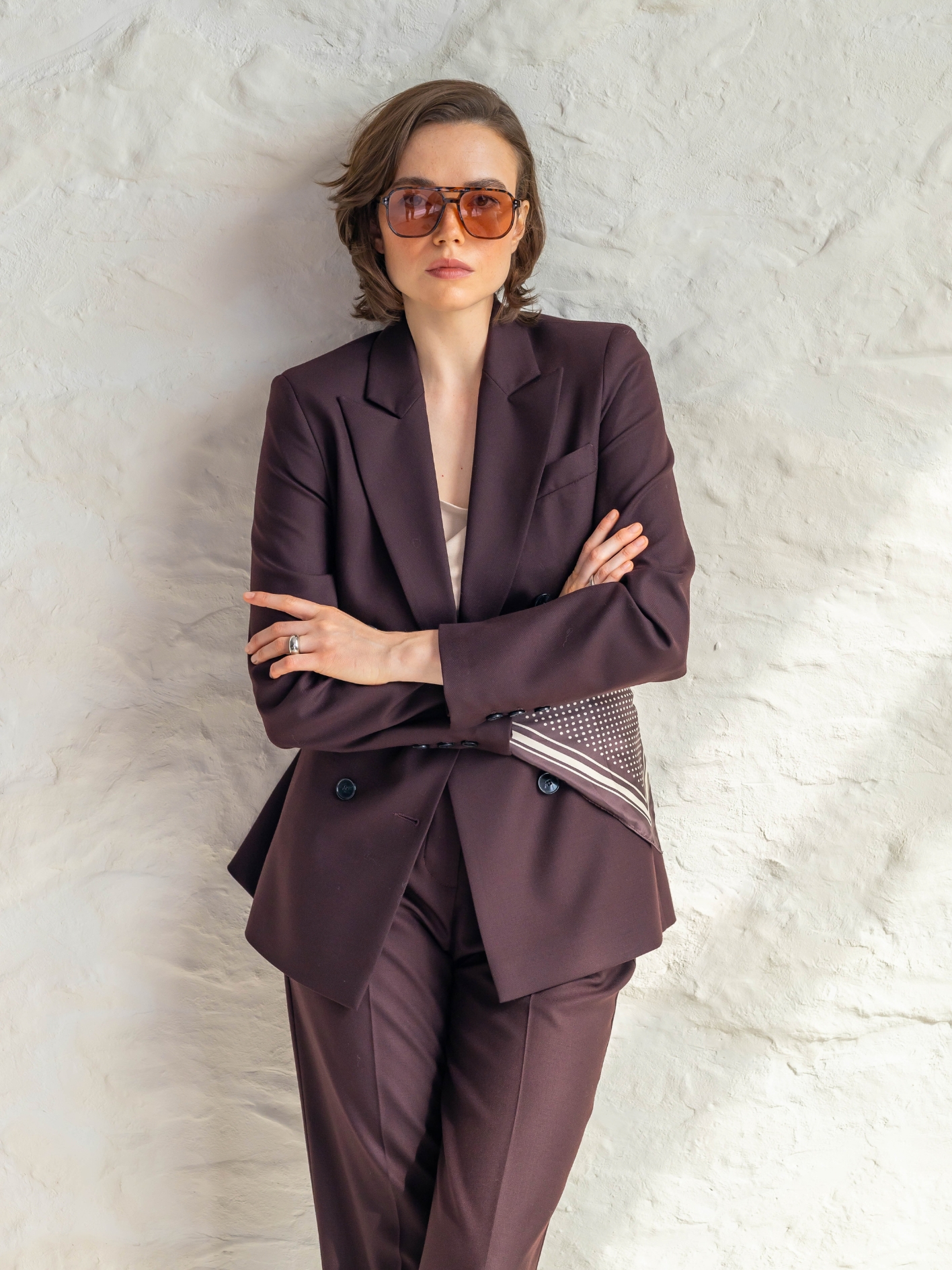 Marynarka LILY DARK BROWN