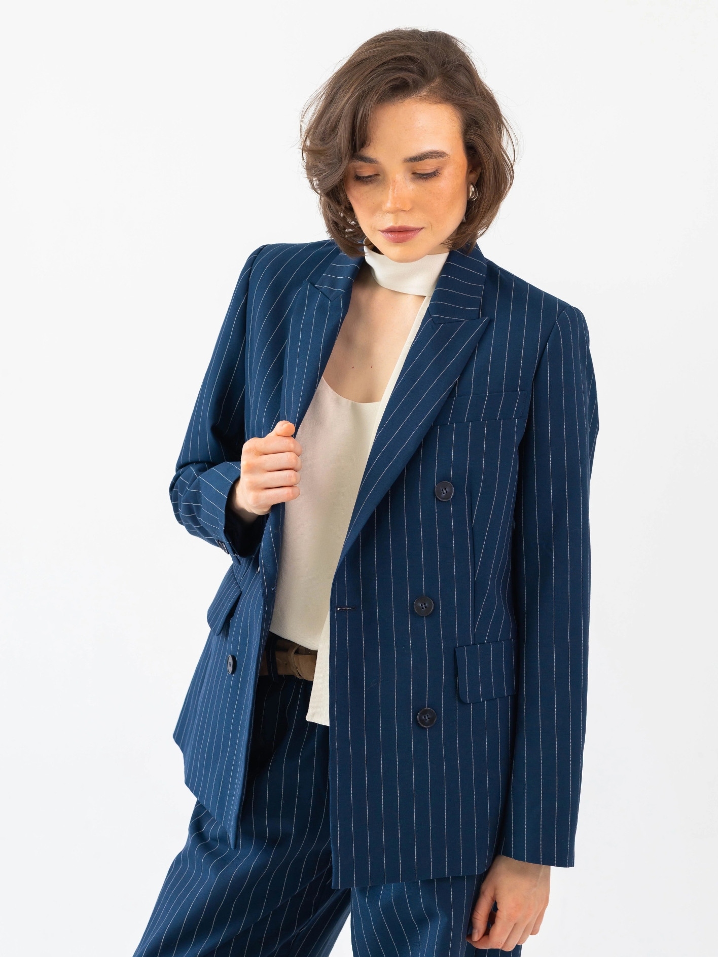 Wełniana marynarka NADIA NAVY