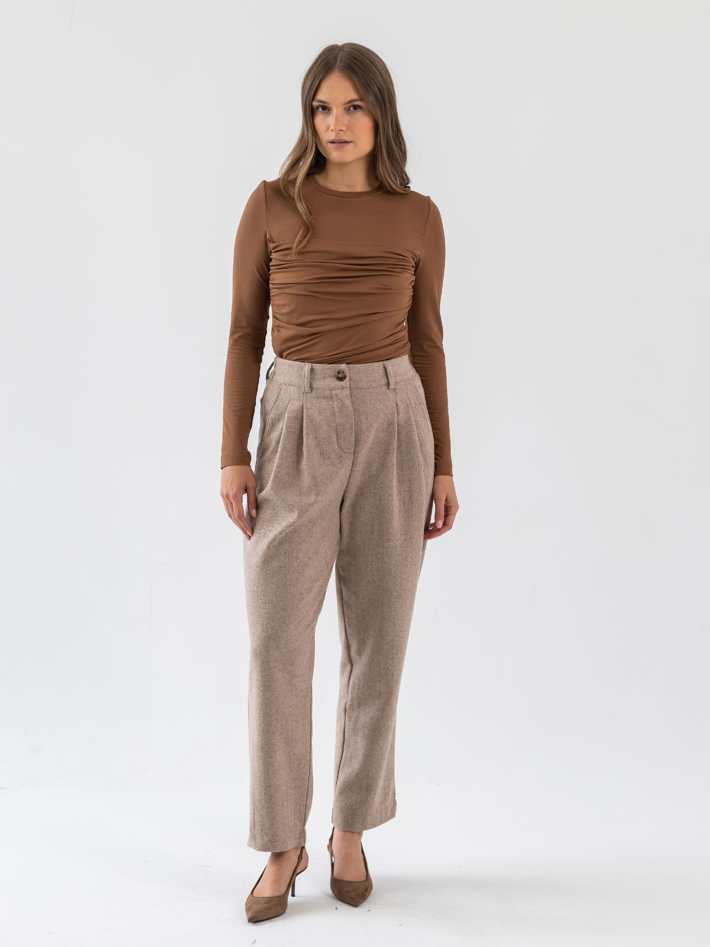 Wełniane spodnie BOSTON TWEED